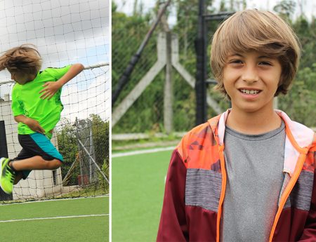 Esteban: Un pequeño apasionado del fútbol que con su disciplina y talento, ganó un entrenamiento con el Barcelona.