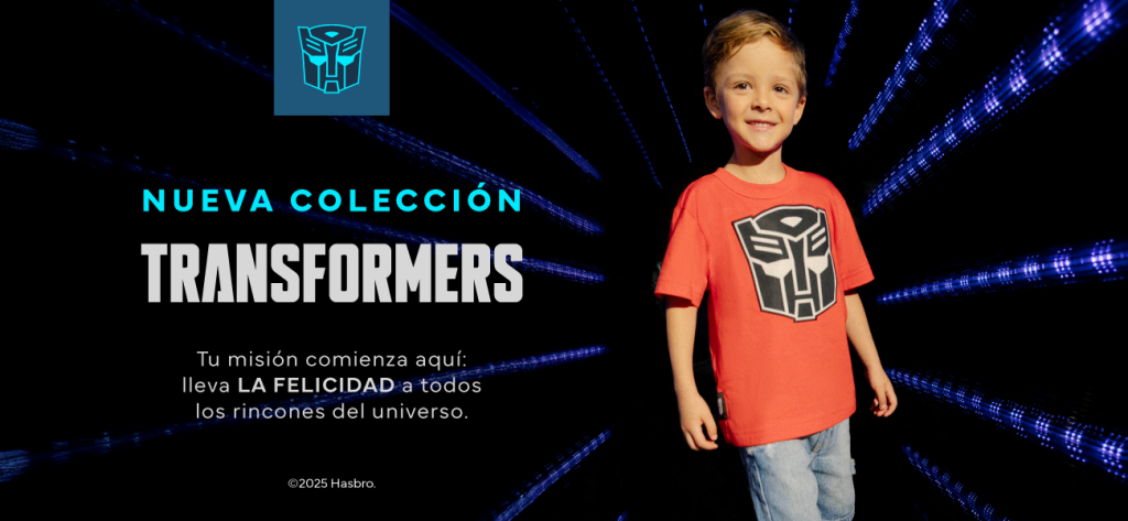 ¡Transforma el día de tu hijo con la colección Transformers de OFFCORSS! 🚀